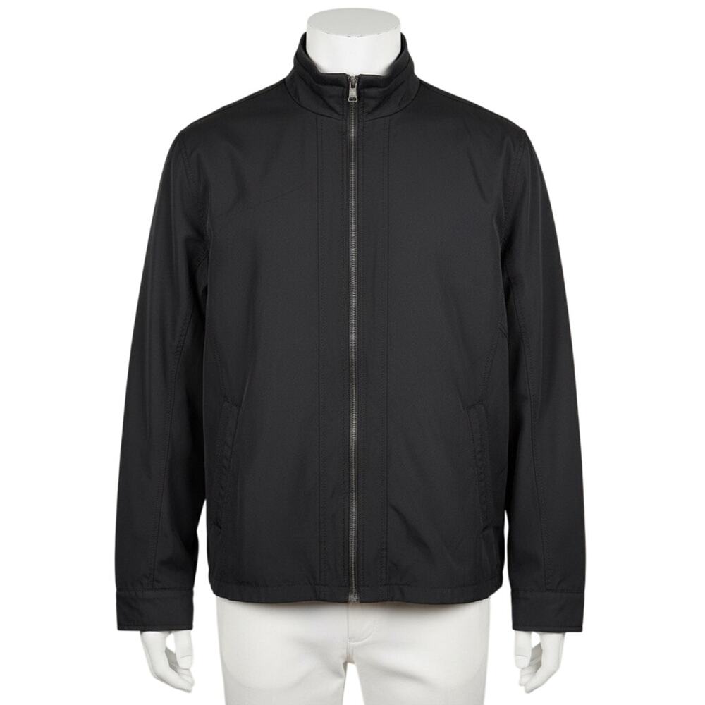 Calvin Klein Men's XXL Black Full Zip Jacket Windbreaker Mesh Lined Performance